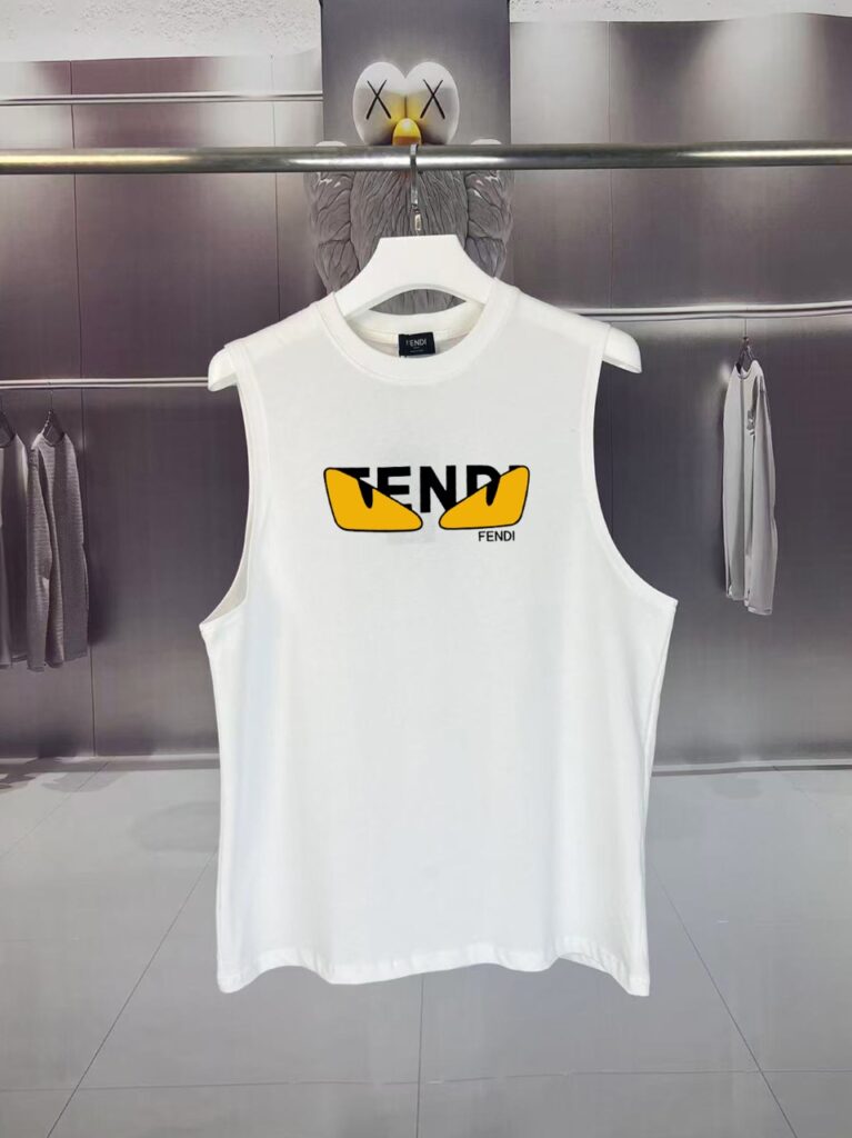 フェンディ Fendi SUMMER FF DEMON EYES モンスターロゴ ノースリーブTシャツ