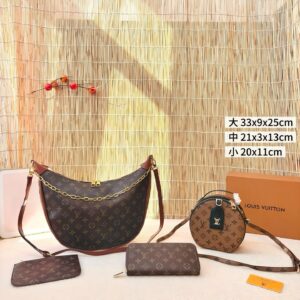 [ルイ・ヴィトン セール三点セット] ピーズバッグ＋エンベロープバッグ＋財布