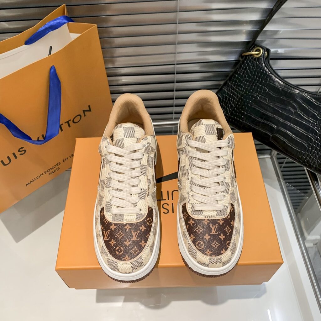 ルイ・ヴィトン x ナイキ Air Force 1 Low 限定クラシック ローカットコラボトレンドスニーカー「LV Nike」