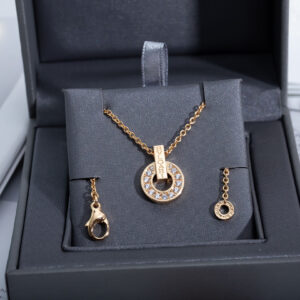 ブルガリ「Bvlgari」サークルコインネックレス38-45cm