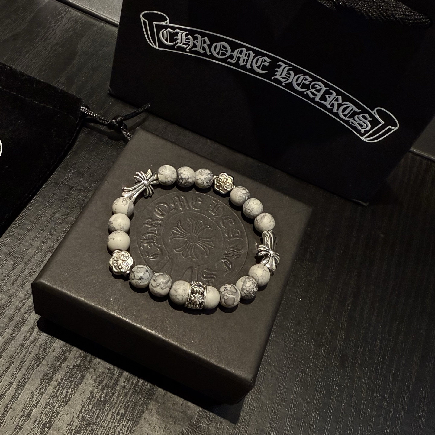 クロムハーツ「Chrome Hearts」ブレスレット - ヴィンテージ&ロックテイスト ペア用