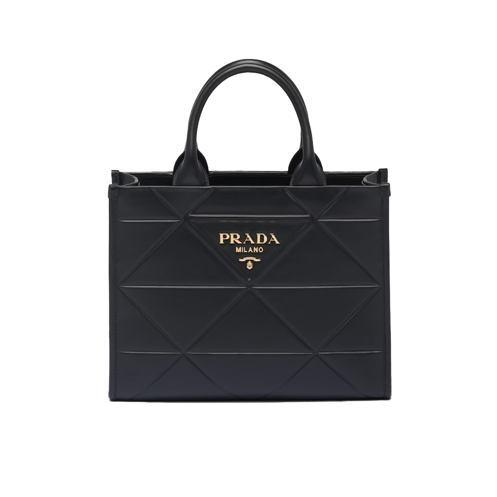プラダ「Prada」トライアングル キルティング トートバッグ